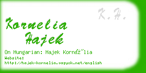 kornelia hajek business card